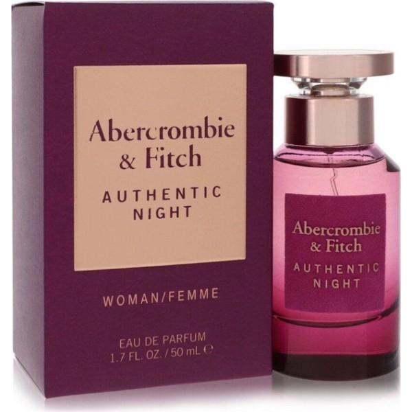 Abercrombie fitch authentic night eau de parfum woman 50ml vaporizador
